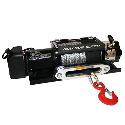 Image showing  12000lb Trailer Winch, Synthetic Rope, Hawse Fairlead