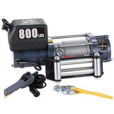 Bulldog Winch Hoist 800 lb. 12vDC Wire Rope, 12003