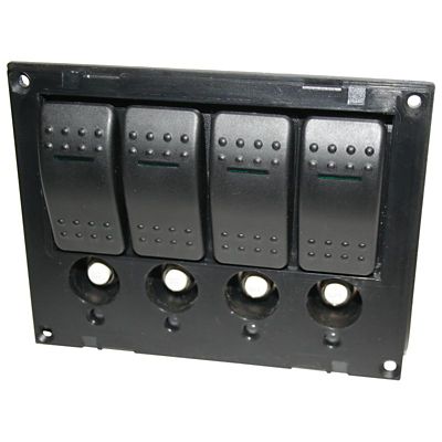 Image showing  4-Switch Panel w/Lighted Breakers