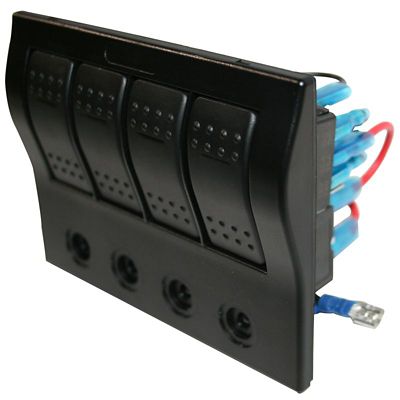 Image showing  4-Switch Panel w/Lighted Breakers