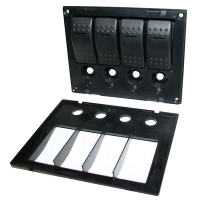 Image showing 5 th Bulldog Winch 4-Switch Panel w/Lighted Breakers