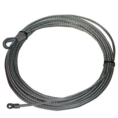 Bulldog Winch Wire Rope, 9.1mm x 50 ft., Replacement for 10061