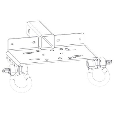 Image showing  2x2 in. Receiver Mount, ATV Winches 2k to 4k