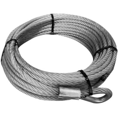 Bulldog Winch Wire Rope, 10012, 12 mm x 92 ft.