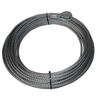 Bulldog Winch 3/8 in. x 85 ft. Wire Rope, 9.5mm x 26m