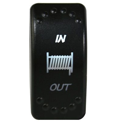Image showing  Winch IN-OUT Switch 4 pin -White Momentary (IN) -Center OFF-Momentary (OUT)