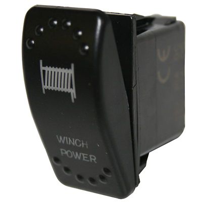 Bulldog Winch Winch Power Rocker Switch - ON/OFF 5-Pin-Red