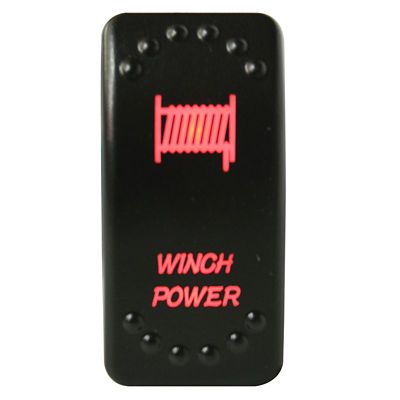 Image showing  Winch Power Rocker Switch - ON/OFF 5-Pin-Red