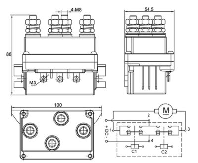 Image showing  Contactor, 500A replacement for 10057x, 10063x