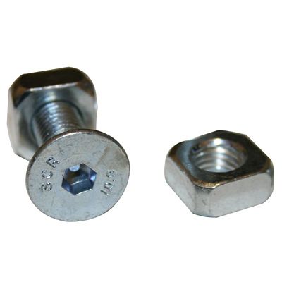 Image showing  Winch Mounting Hardware, 10x30mm Countersunk, Grade 8, Set of 4