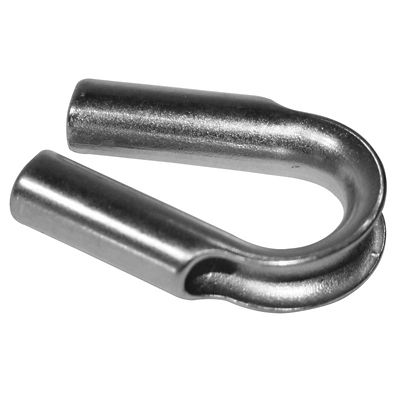 Bulldog Winch Tube Thimble, Stainless for Synthetic Rope 10mm