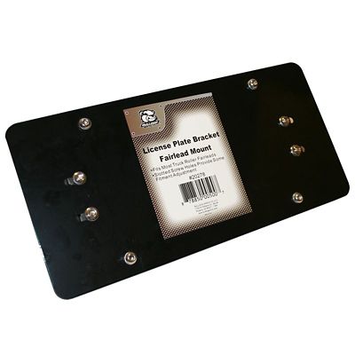 Bulldog Winch Licence Plate Bracket, Fairlead mount