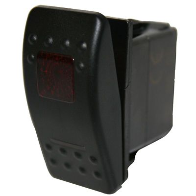 Image showing  Rocker Switch-ON/OFF 5-Pin Red