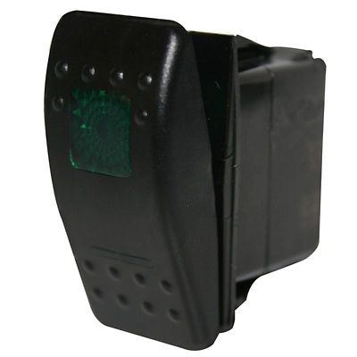 Image showing  Rocker Switch-ON/OFF 5-Pin Green
