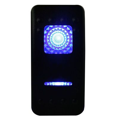 Image showing  Rocker Switch-ON/OFF 5-Pin Blue