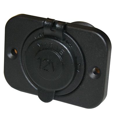 Image showing  12v Power Socket 20A with cover & 3 Mounting Brackets