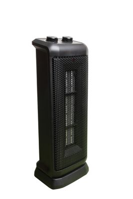 Comfort Glow 18 in. Oscillating Ceramic Tower Heater Black 750/1500W