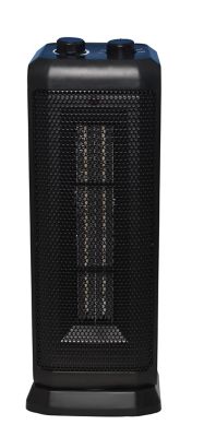 Image showing 5 th Comfort Glow 18 in. Oscillating Ceramic Tower Heater Black 750/1500W
