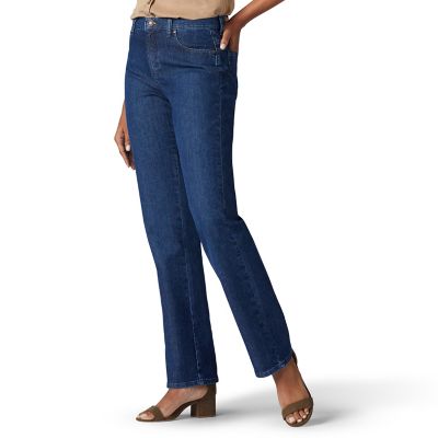 Lee Women's Stretch Relaxed Straight Jeans