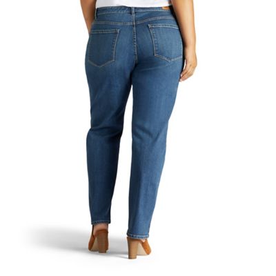 Image showing 1 th Lee Women's Instantly Slims Relaxed Fit Straight Leg Plus Jeans