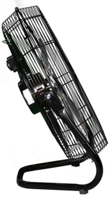 Image showing  20 in. 3-Speed Indoor High Velocity Fan, Black Steel