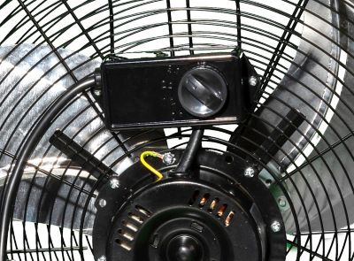 Image showing  20 in. 3-Speed Indoor High Velocity Fan, Black Steel