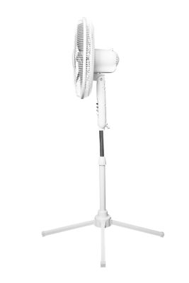 Image showing  16 in. Oscillating Fan with Pedestal Base - White