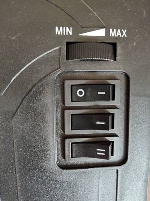 Image showing  9.65 in. 5,200 BTU Electric Stove Black Ceramic Element, 700 sq. ft.