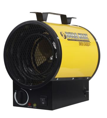 Dura Heat Electric Workspace Heater, 240V, Yellow, Black