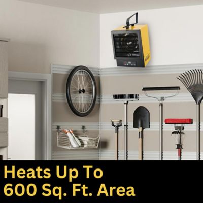 Image showing 8 th Dura Heat Hard Wired Electric Heater, 750 sq. ft., 17,000 BTU, 5,000W, 240V, 21A