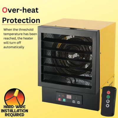 Image showing 9 th Dura Heat Hard Wired Electric Heater, 750 sq. ft., 17,000 BTU, 5,000W, 240V, 21A