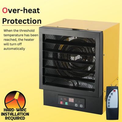 Image showing 6 th Dura Heat Hard Wired Electric Heater, 1,500 sq. ft., 34,000 BTU, 10,000W, 240V, 42A