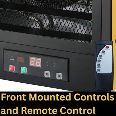 Image showing 7 th Dura Heat Hard Wired Electric Heater, 1,500 sq. ft., 34,000 BTU, 10,000W, 240V, 42A