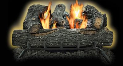 Comfort Glow Vent-Free Gas Log Set, 18 in. Design, Dual Fuel (NG/LP), 30,000 BTU