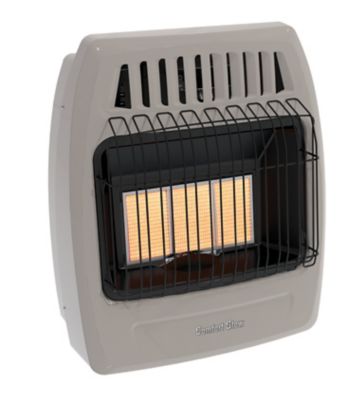 Comfort Glow Infrared Gas Wall Heater, Natural Gas, 3 Plaques, 18,000 BTU