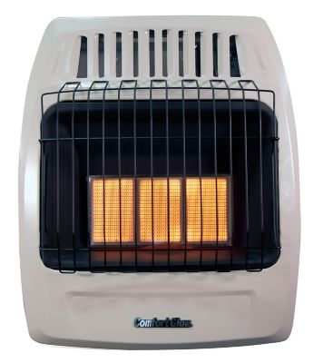 Image showing  Infrared Gas Wall Heater, Natural Gas, 3 Plaques, 18,000 BTU