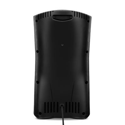 Image showing  Electric Radiant Quartz Tower Heater, 250 sq. ft., 5,120 BTU, 1,500W, Black, Thermostat