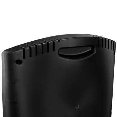 Image showing  Electric Radiant Quartz Tower Heater, 250 sq. ft., 5,120 BTU, 1,500W, Black, Thermostat