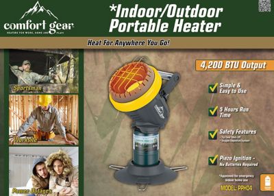 Image showing  Portable Propane (LP) Heater with Angled Head, 4,000 BTU