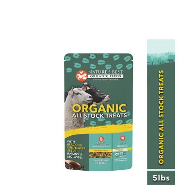 Nature's Best Organic All Stock Treats with Black Oil Sunflower Seeds, Raisins, & Molasses