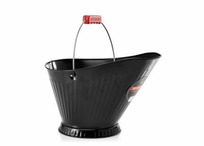 Image showing 5 th Behrens 3.5 gal. Galvanized Steel Coal Hod, Black