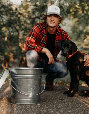 Image showing  10 gal. Embossed FEED & SEED Storage Can Lid