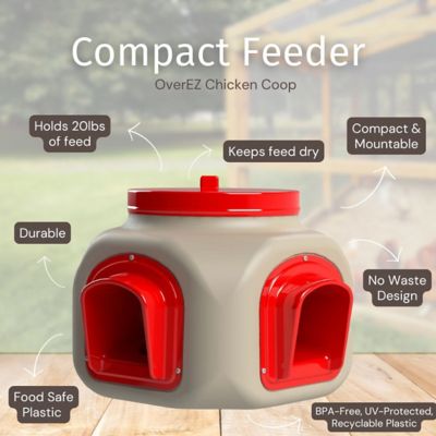 Image showing 5 th OverEZ 25 lb. Compact Chicken Feeder