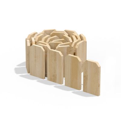 Image showing  Cedar Lawn Edging, 10 ft. x 6 in., Cedar, 4-Pack