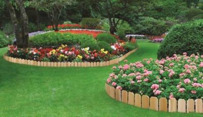 Image showing  Cedar Lawn Edging, 10 ft. x 6 in., Cedar, 4-Pack