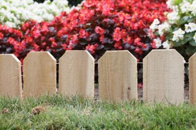 Image showing  Cedar Lawn Edging, 10 ft. x 6 in., Cedar, 4-Pack