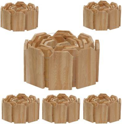 Greenes Fence Cedar Lawn Edging, Cedar 10 ft. X 6 in., 6 Pack