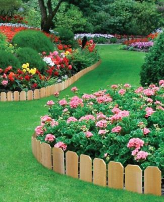 Image showing 5 th Greenes Fence Cedar Lawn Edging, 10 ft. x 6 in., Cedar, 6-Pack
