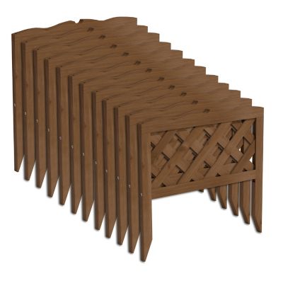 Greenes Fence 19.25 in. Lattice Picket Border Fence, 12-Pack