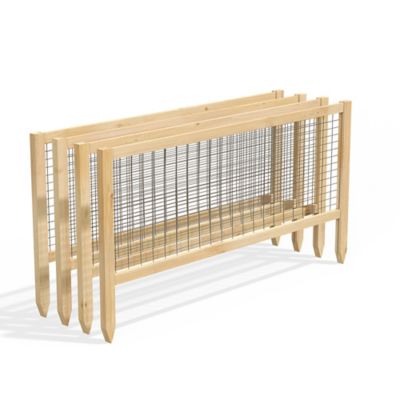 Greenes Fence 45 in. x 23.5 in. CritterGuard Cedar Fence, 4-Pack